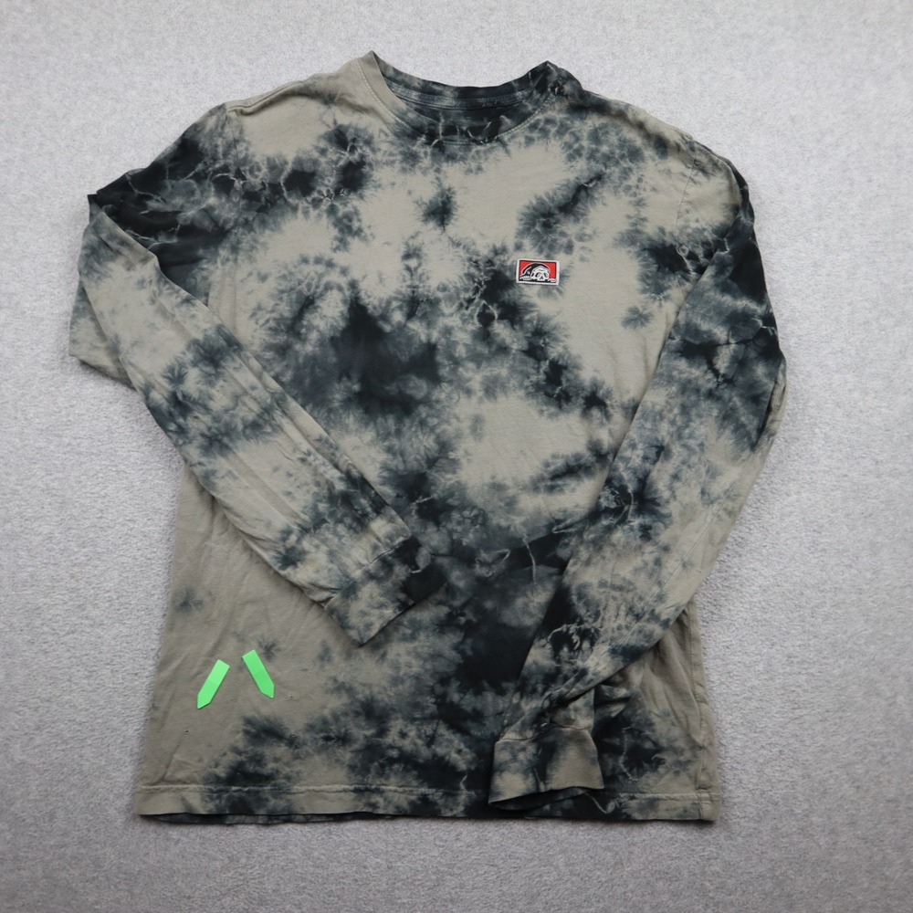 Lurking Class Sketchy Tank T-Shirt Mens Small Gray Black Tie Dye Long Sleeve Tee